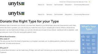 Unyts | Donate the Right Type for your Type
