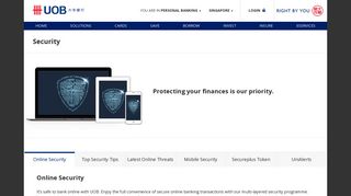UOB : Personal Internet Banking - Security | UOB Singapore