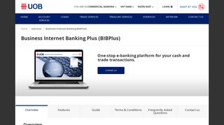 UOB : Business Internet Banking (BIBPlus)