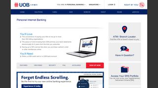 UOB : Personal Internet Banking - Overview | UOB Singapore