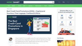 The Best Credit Card Promotions Singapore 2018 - MoneySmart blog