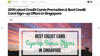 2019 Credit Card Promotions, Best Credit Card Sign-up Promo in ...
