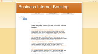 Business Internet Banking: Www.uobgroup.com Login Uob Business ...