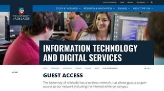 UofA Guest Network - University of Adelaide