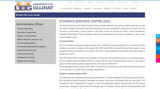 Student Services Center - University of Gujrat