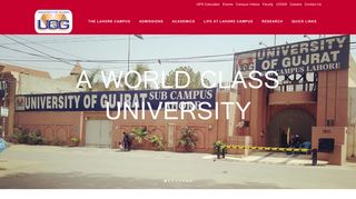 University of Gujrat Lahore Sub Campus, | University of Gujrat Lahore ...