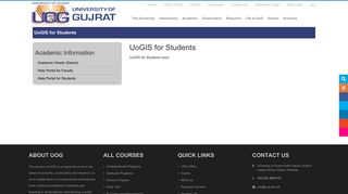 UoGIS for Students - University of Gujrat