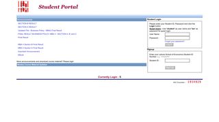 Student Portal: Log in