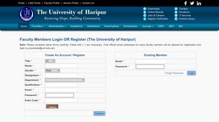 Faculty Profile - The University of Haripur