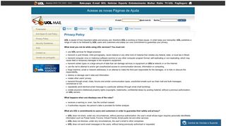 Privacy Policy - UOL Mail