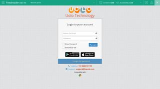 Login Page - Uolo - Deets Feedreader