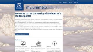 My.unimelb student portal - The University of Melbourne