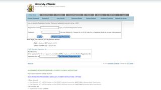 University of Nairobi : Students Online Portal