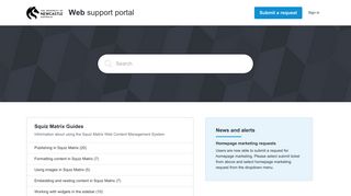 University of Newcastle - Web Support Portal