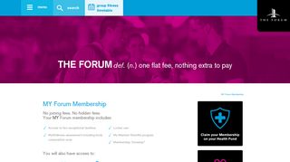 MY Forum Membership - The Forum