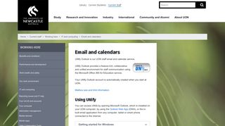 Email and calendars / IT and computing / Working here / Current staff ...