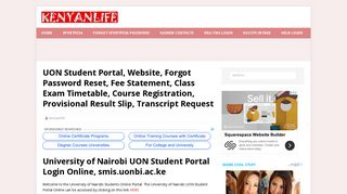 UON Student Portal - University of Nairobi Login Online, smis.uonbi.ac ...