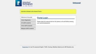 Portal - University of Nottingham