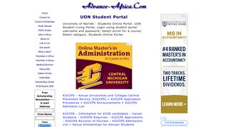 UON Student Portal - Advance Africa