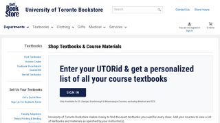 Shop Textbooks & Course Materials | University of Toronto Bookstore