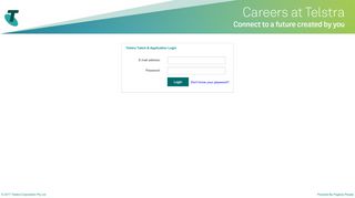 Applicant sign in - Telstra - PageUp