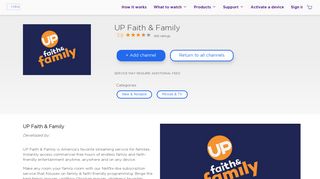 UP Faith & Family | Roku Channel Store | Roku