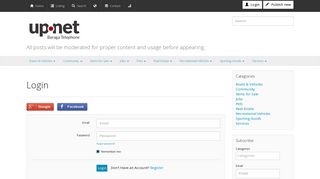 Login - UP.Net Classifieds