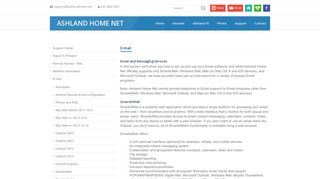 E-mail Setup - Ashland Home Net