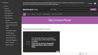 MyConnect Portal | Blackboard Help