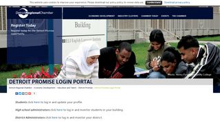 Detroit Promise Login Portal | Detroit Regional Chamber