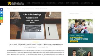 UP Scholarship Correction - What You Should Know? Step-wise ...