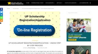 UP Scholarship Registration & Application - Step-by-Step Guide