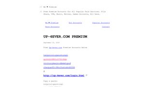Up-4ever.com Premium – We Premium