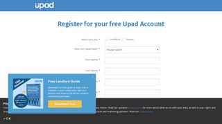 Upad - Register with Upad