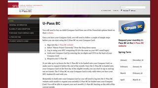 U-Pass BC - Simon Fraser University