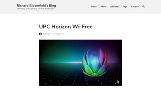 UPC Horizon Wi-Free » Richard Bloomfield's Blog