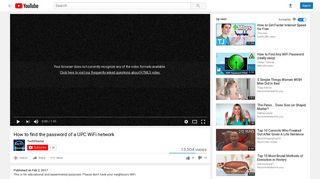 How to find the password of a UPC WiFi network - YouTube