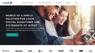 Log in securely online with Mobile ID