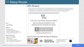 UPC Router Guides - SetupRouter