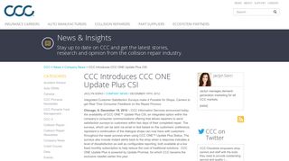 CCC Introduces CCC ONE Update Plus CSI