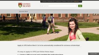 Apply | Discover More | UPEI