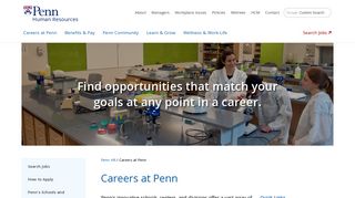 Careers at Penn - Penn HR - University of Pennsylvania