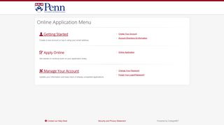 University of Pennsylvania - ApplyWeb