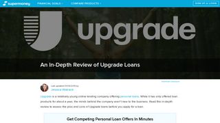 Upgrade Loans: In-Depth Review (Updated 2019) | SuperMoney!
