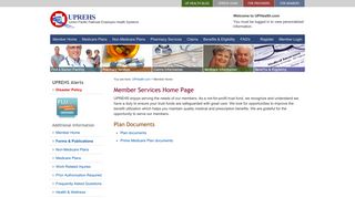UPREHS - Member Home Page
