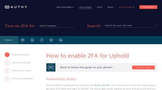 Uphold - Authy
