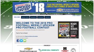 U Pick 'Em - Pro Football Weekly