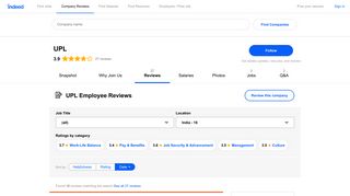 Working at UPL: Employee Reviews | Indeed.co.in