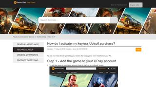How do I activate my keyless Ubisoft purchase? – Fanatical.com ...