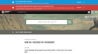 How Do I Recover My Password? - Ubisoft Support
